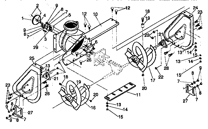 Craftsman 536885470 auger housing diagram