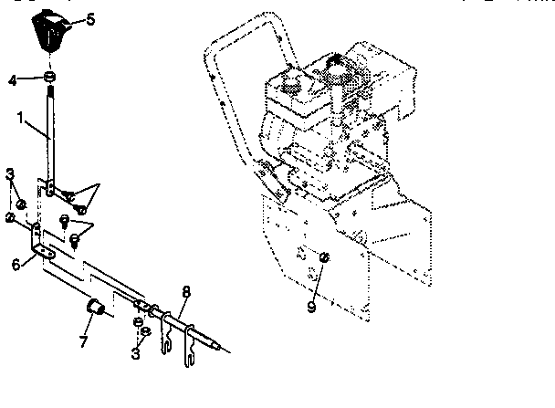 Craftsman 536885470 shift yoke diagram