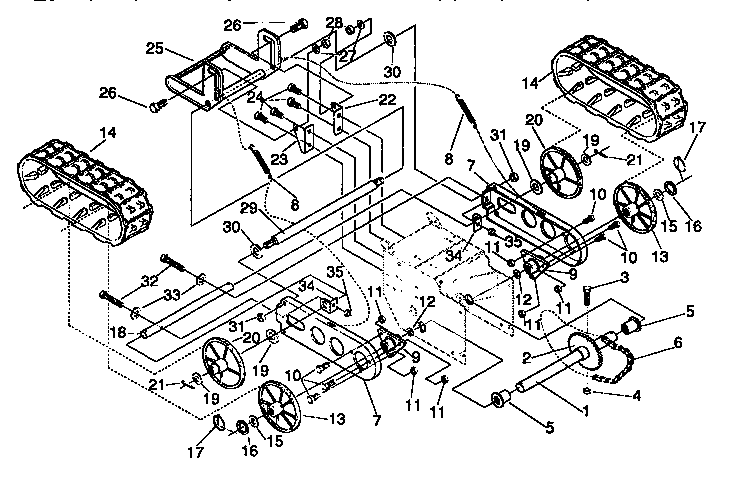 Craftsman 536885470 track assembly diagram