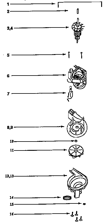 Kenmore 86035411490 motor assembly diagram