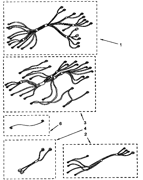 Whirlpool RF364PXYQ3 wiring harness diagram
