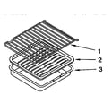 Whirlpool SF387PEYN4 oven rack diagram
