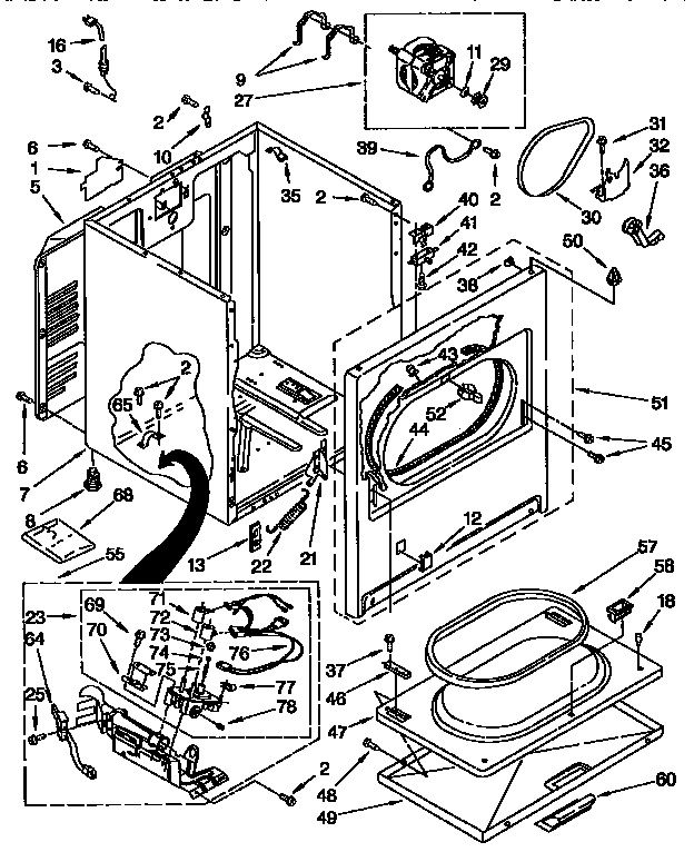 Sears 11097561110 cabinet diagram