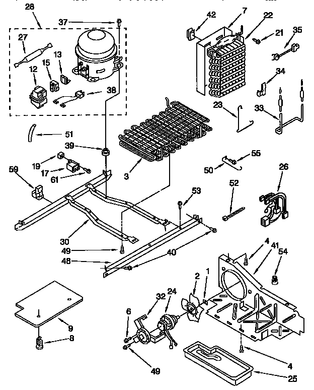 Kenmore 1069432482 unit diagram