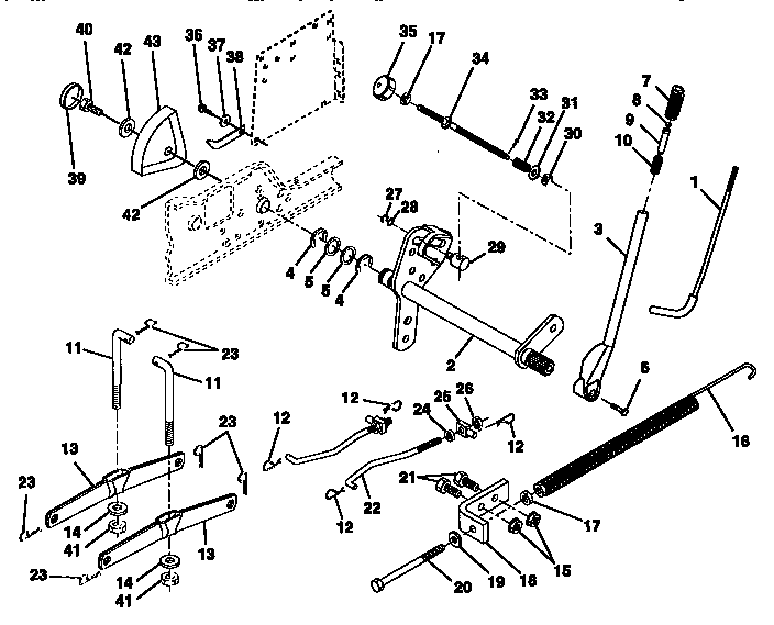 Craftsman 917257721 lift assembly diagram