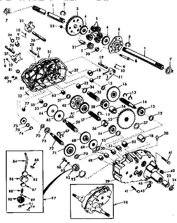 Craftsman 917257721 transaxle diagram