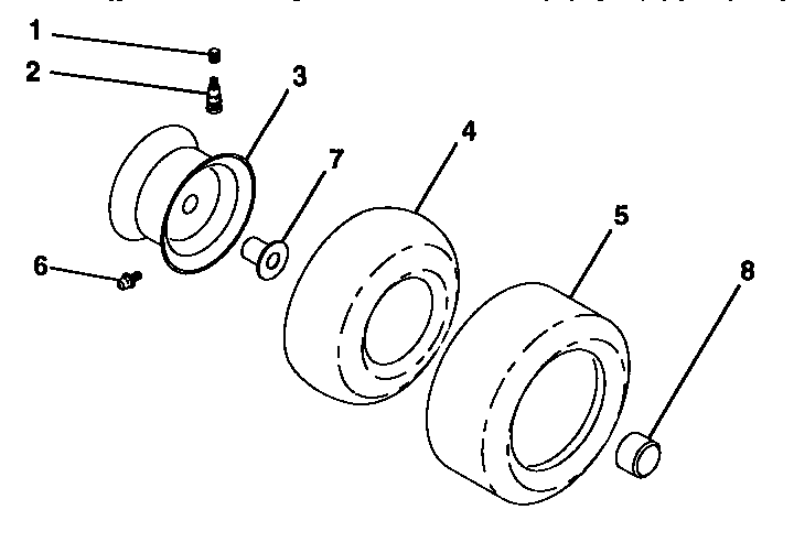 Craftsman 917257721 wheels and tires diagram