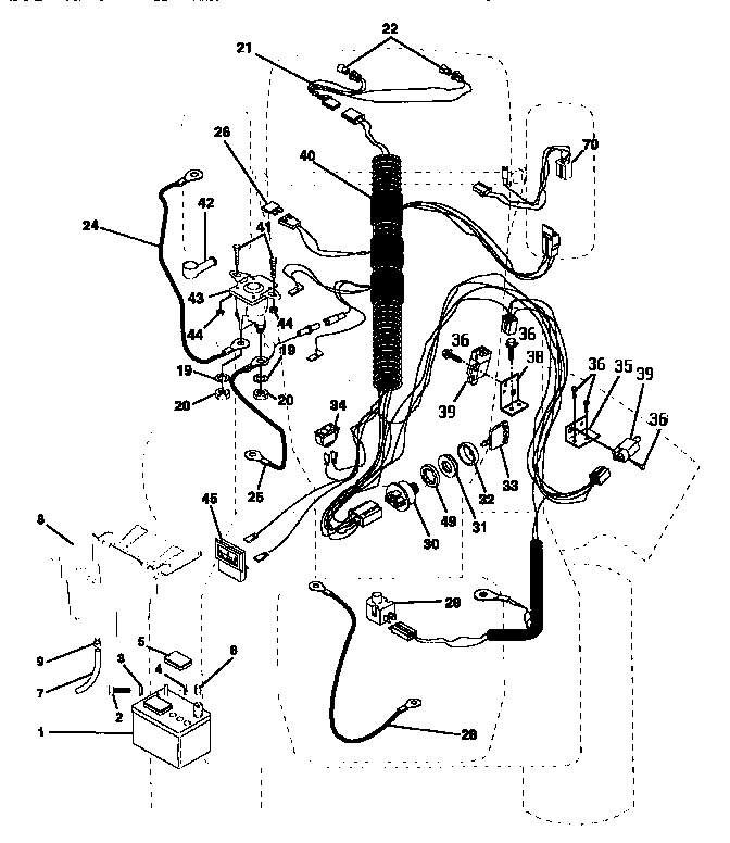 Craftsman 917252500 electrical repair diagram