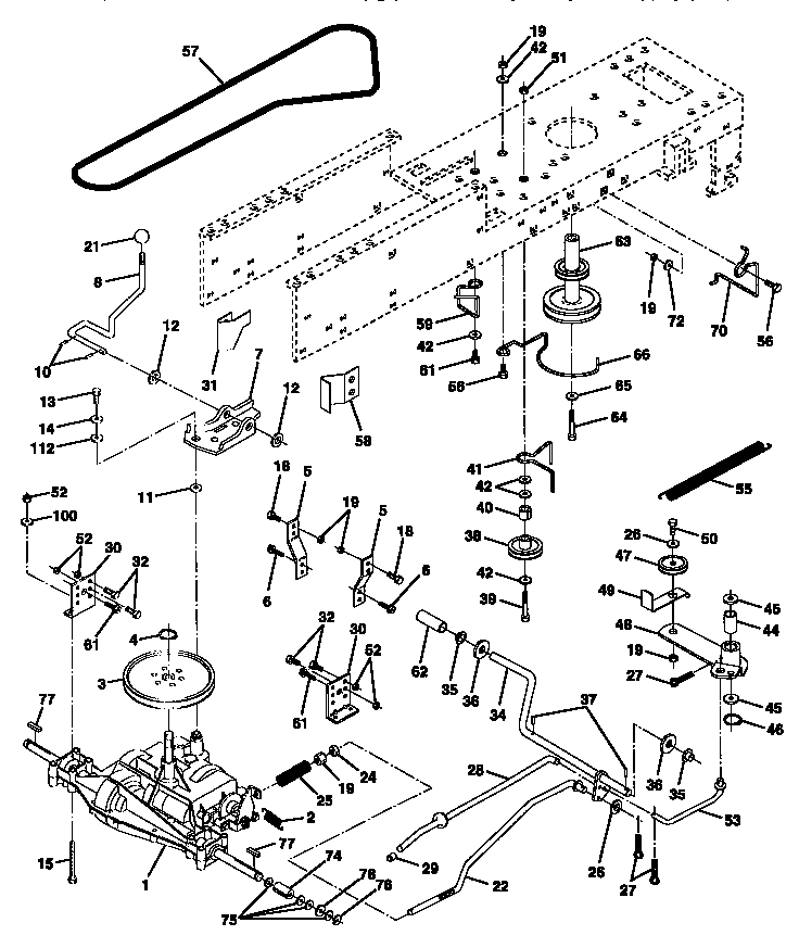 Craftsman 917252500 drive diagram