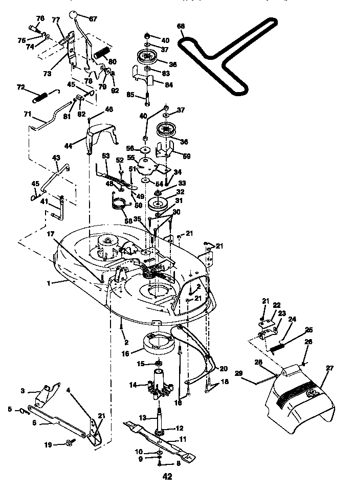 Craftsman 917252500 mower diagram