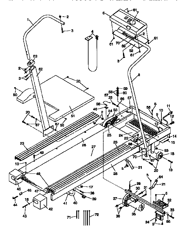 Weslo WLTL82540 unit parts diagram