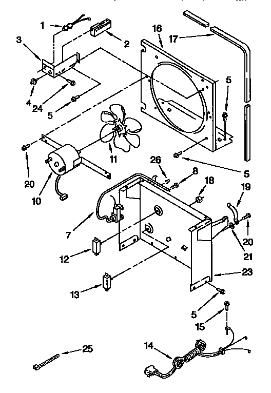 Kenmore 106955310 air flow and control diagram
