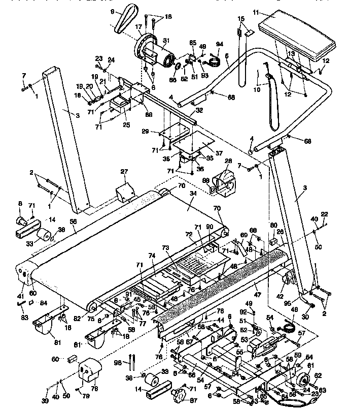 Proform PF990033 unit parts diagram
