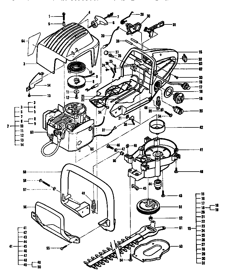 McCulloch MAC 11-400056-00 general assembly diagram