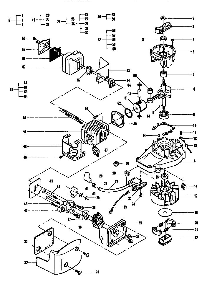 McCulloch MAC 11-400056-00 engine assembly diagram