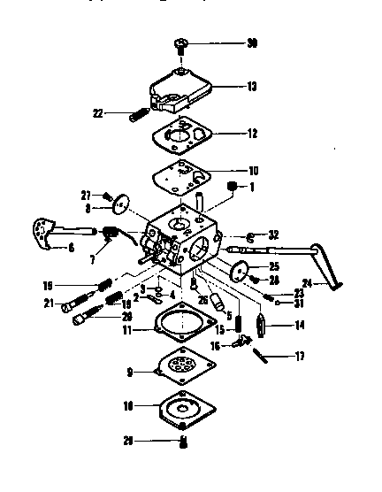 McCulloch MAC 11-400056-00 carburetor assembly diagram