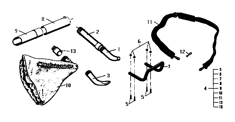 McCulloch SUPER AIR STREAM XX5-16-400048-23 accessories diagram