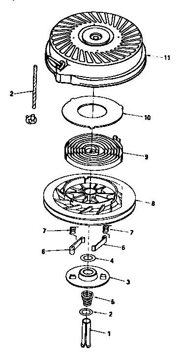 Troybilt 47298 rewind starter diagram