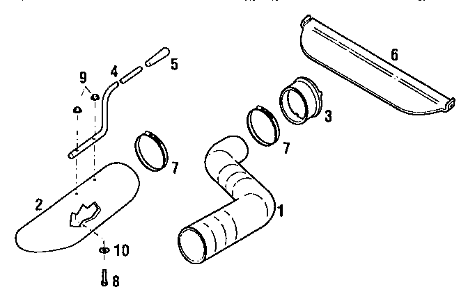 Troybilt 47298 hose kit diagram
