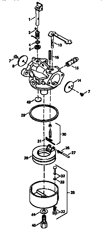 Craftsman 536886760 carburetor 632714 (71/143) diagram