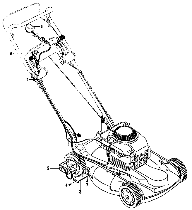 Troybilt 34023 electric start system--model 34023 diagram