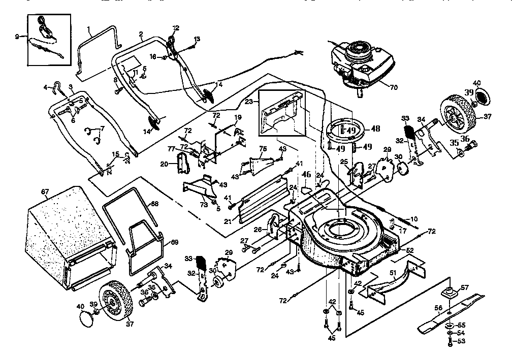 Craftsman 917372822 main frame diagram
