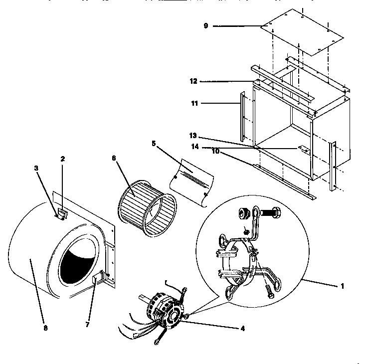 ICP NPHRA24N1K1 blower diagram