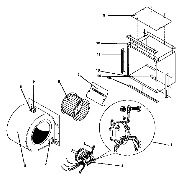 ICP NPHRA30N1K1 blower parts diagram