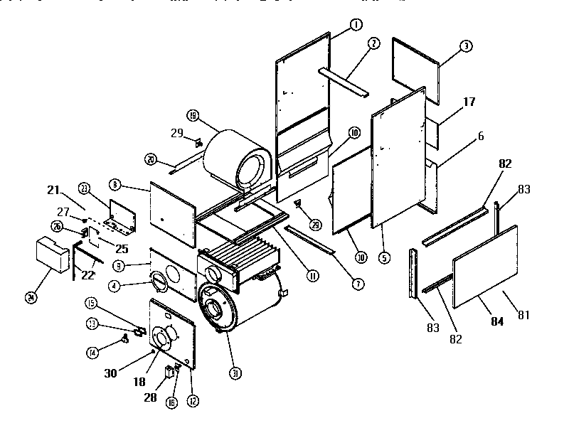 ICP OCH functional replacement parts diagram