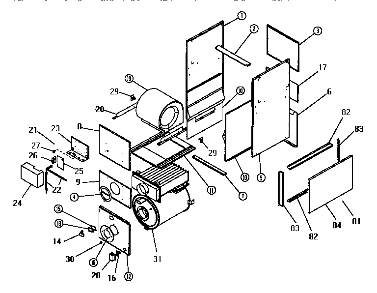 ICP NCO non-functional replacement parts diagram