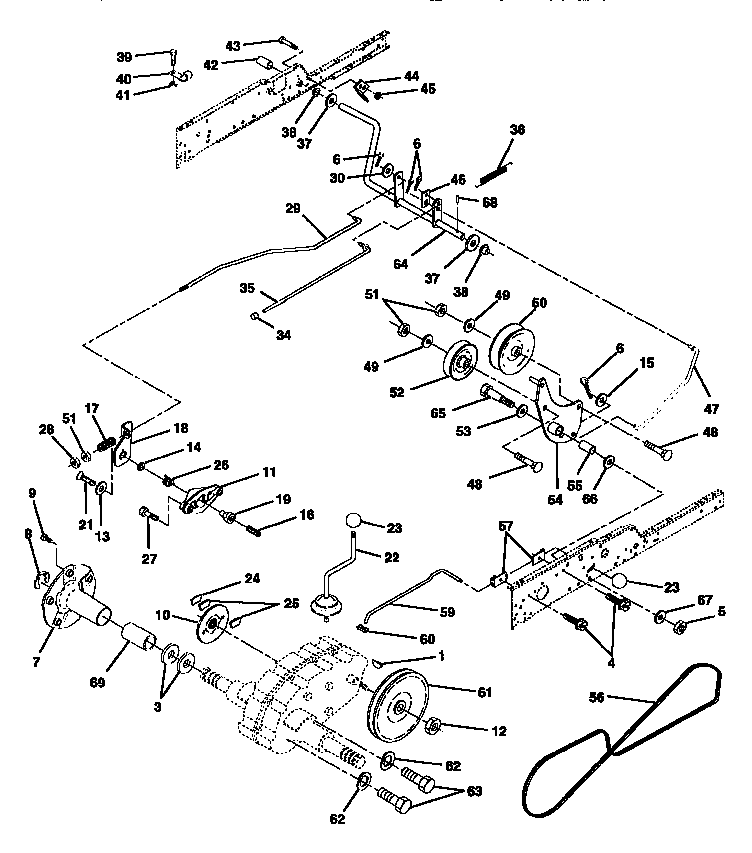 Craftsman 917250510 ground drive diagram