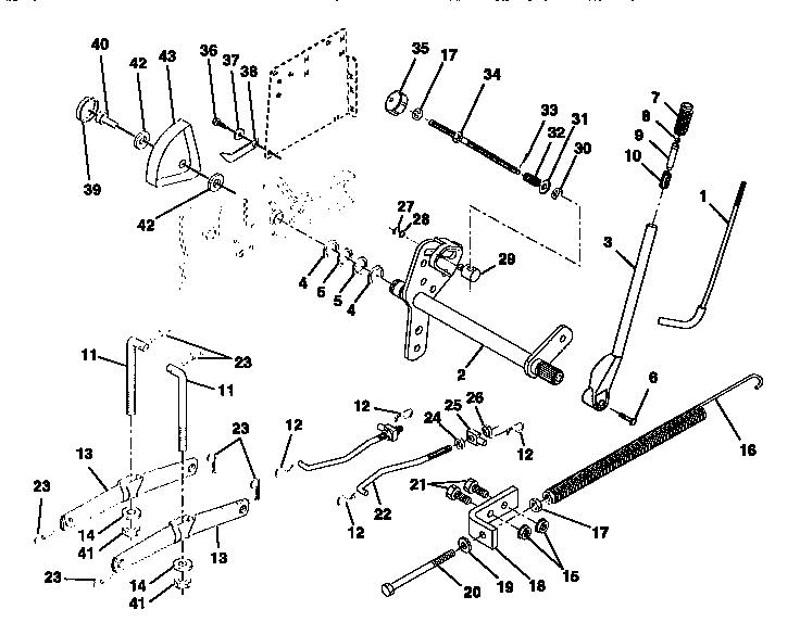 Craftsman 917250510 lift assembly diagram
