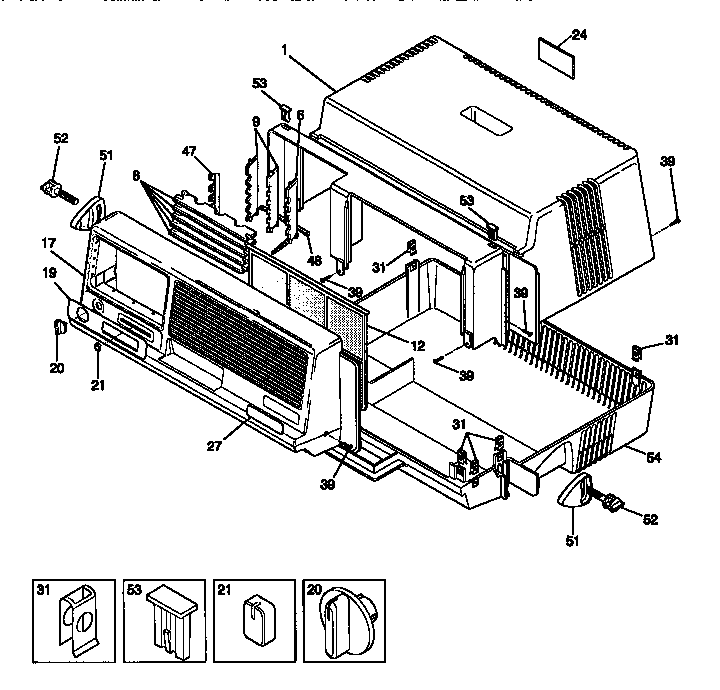 Kenmore 2539750610 wrapper diagram