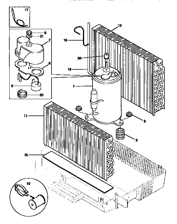 Kenmore 2539750610 compressor diagram