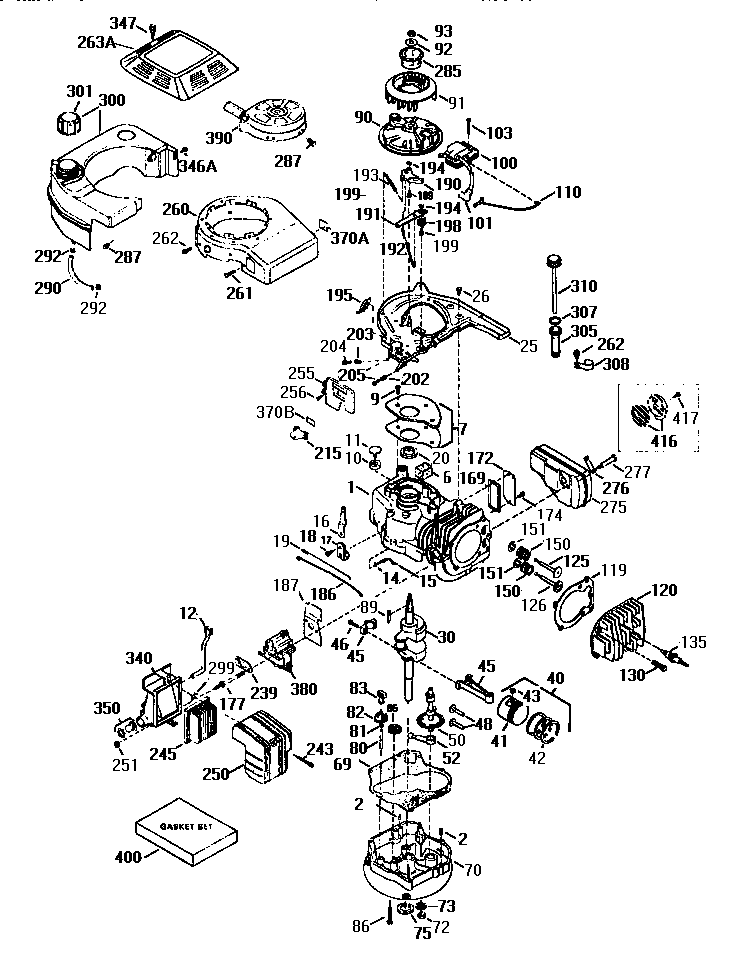 Craftsman 917372810 replacement parts diagram