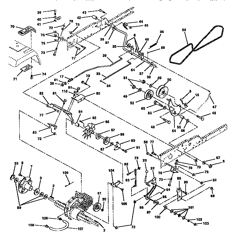 Craftsman 917257731 ground drive diagram