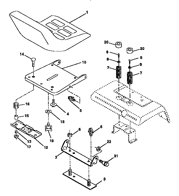 Craftsman 917257731 seat assembly diagram