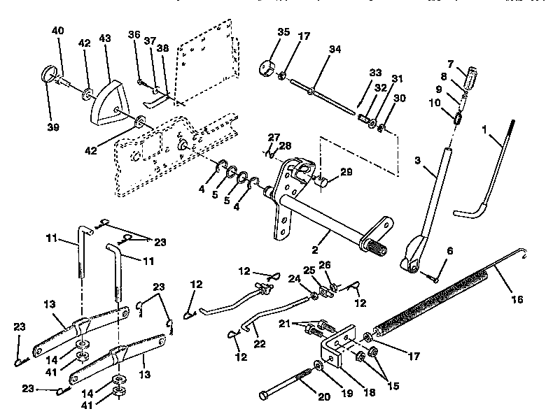 Craftsman 917257731 lift assembly diagram