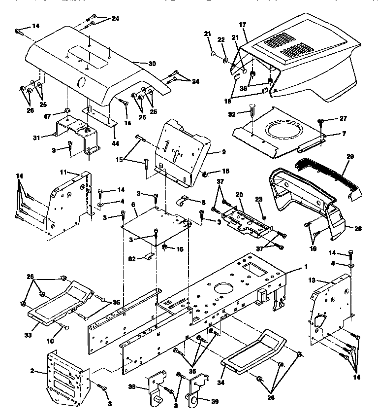 Craftsman 917252560 chassis and enclosures diagram