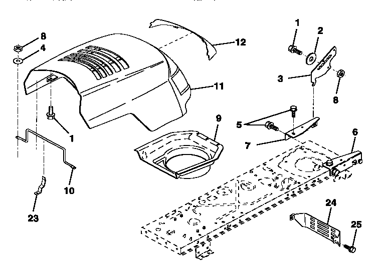 Craftsman 917252550 hood diagram