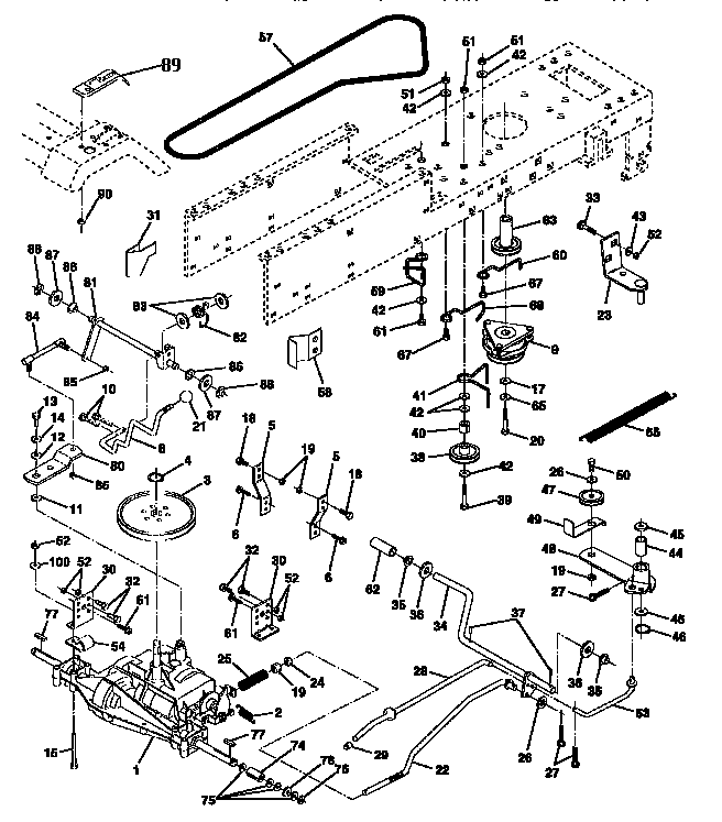 Craftsman 143252700 drive diagram