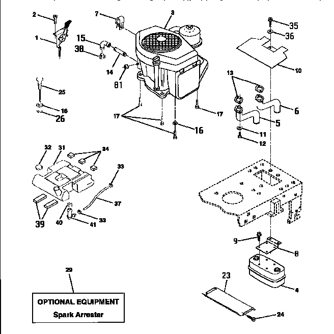 Craftsman 143252700 engine diagram