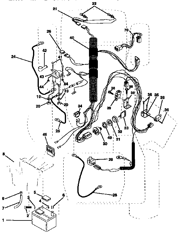 Craftsman 917252540 electrical parts diagram