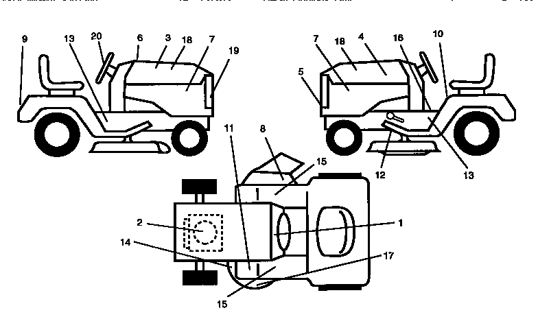 Craftsman 917252540 decals diagram
