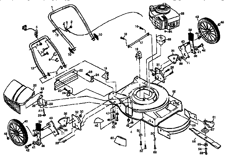 Craftsman 917372810 main frame diagram