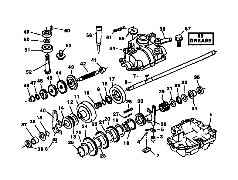 Craftsman 917372870 gear case assembly diagram