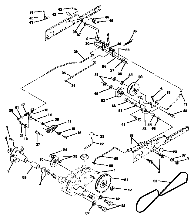 Craftsman 917250550 ground drive diagram
