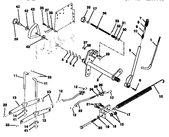Craftsman 917250550 lift assembly diagram