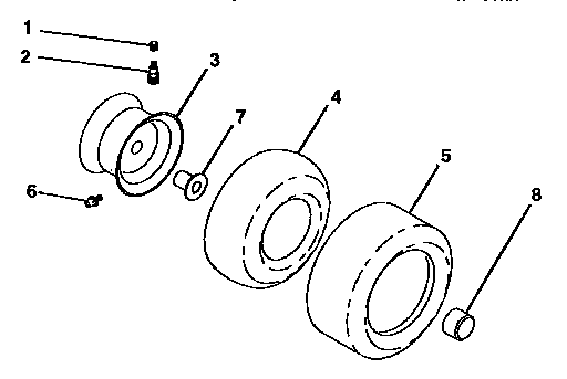 Craftsman 917250550 wheels and tires diagram