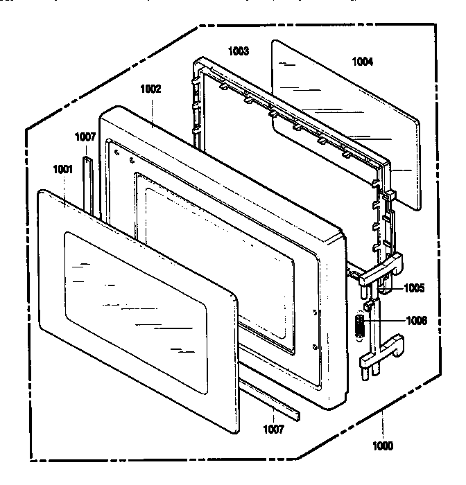 Kenmore 7218901391 door diagram